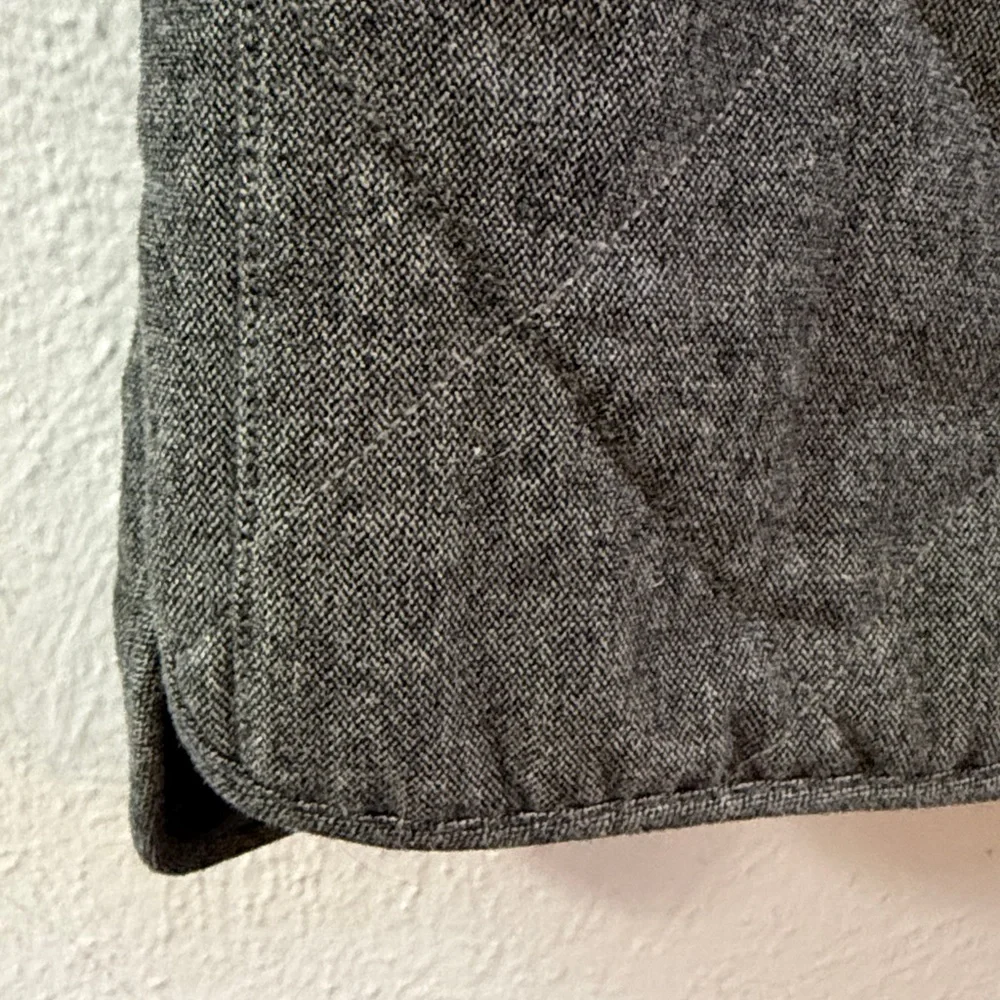 J Crew brownish gray tweed quilted vest